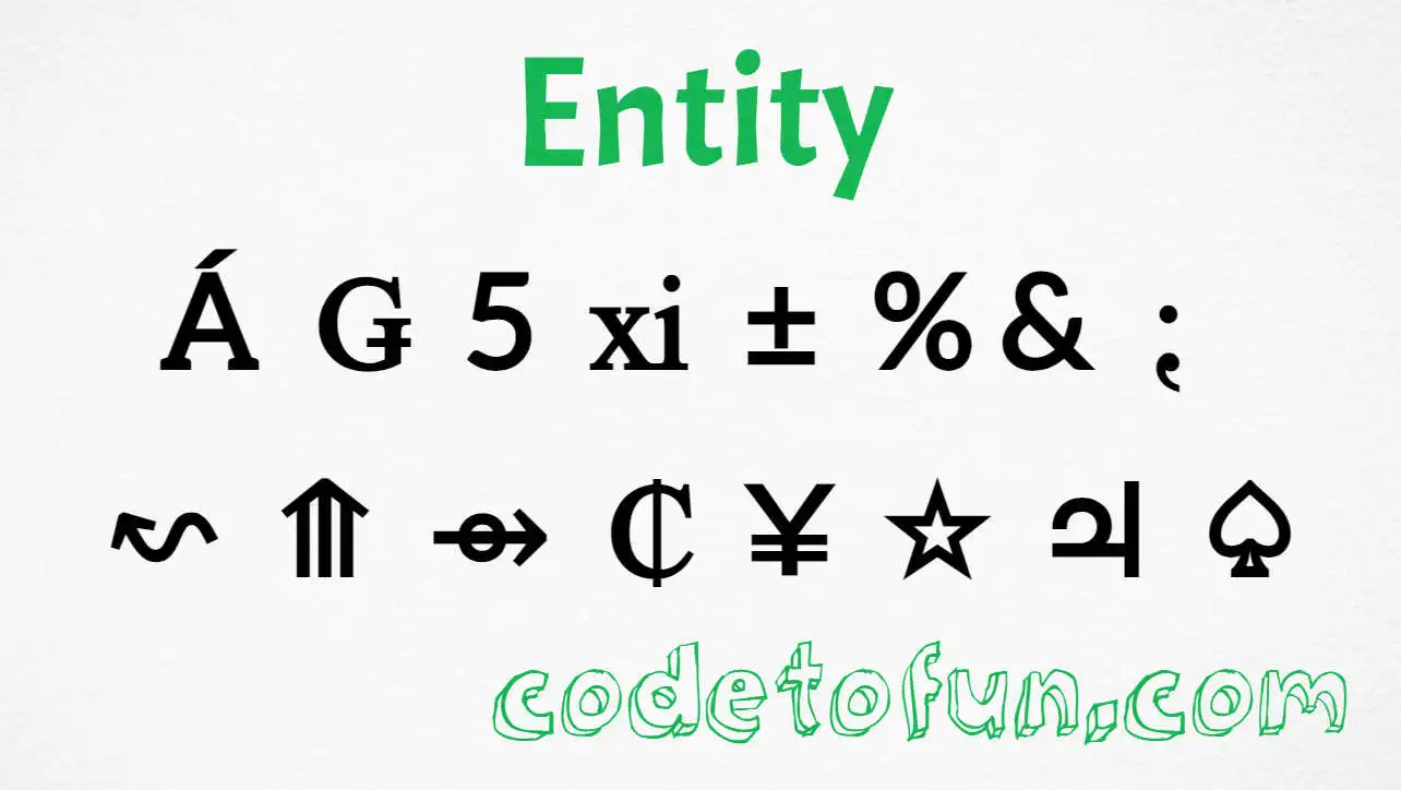 HTML Entity