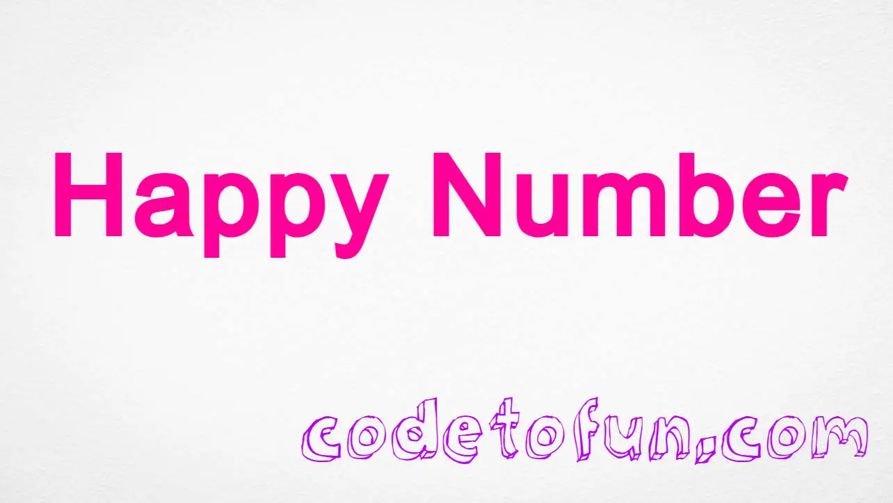 Python Program to Check Happy Number