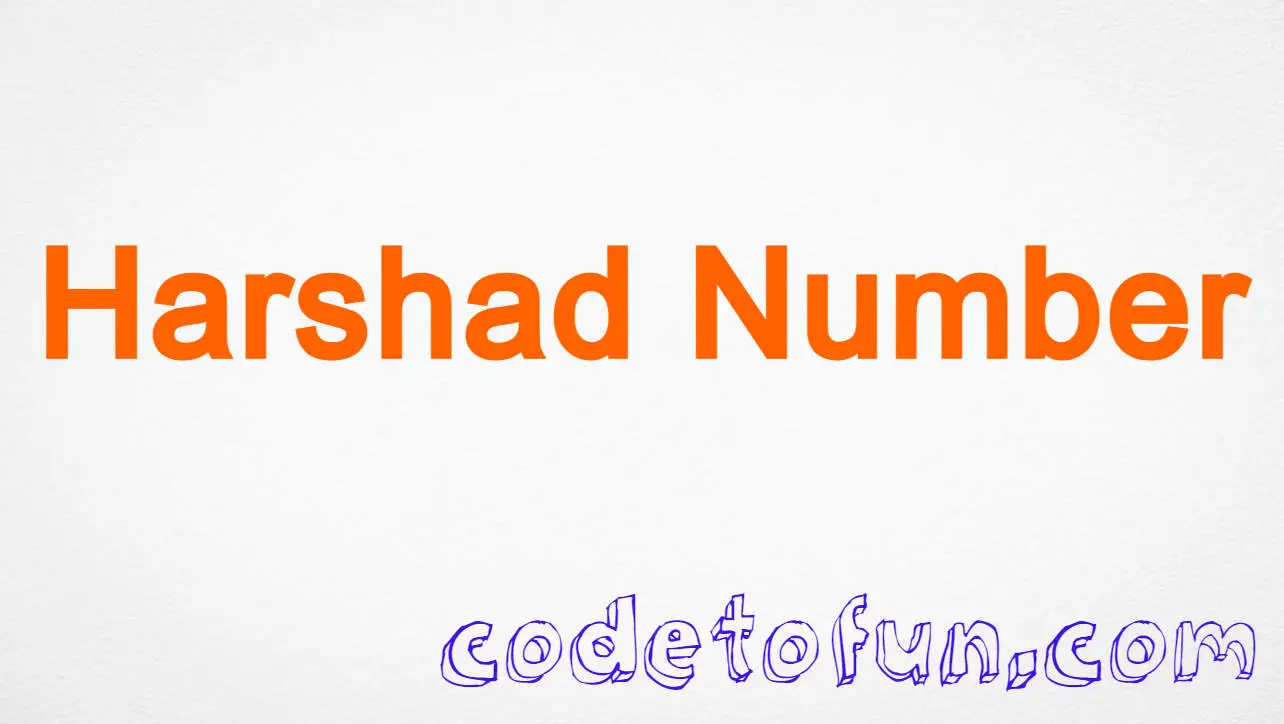 Java Program to Check Harshad Number