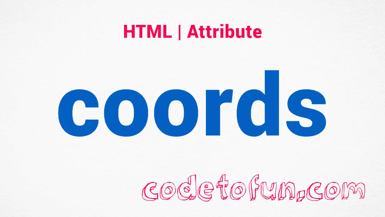 HTML coords Attribute