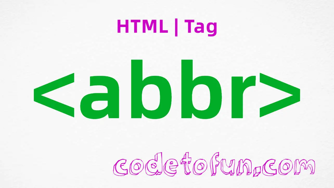 HTML abbr tag