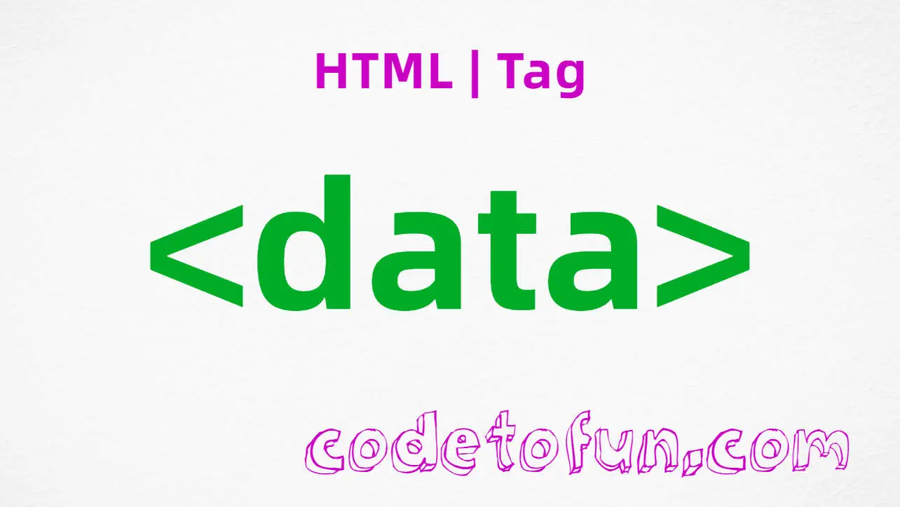 HTML data Tag