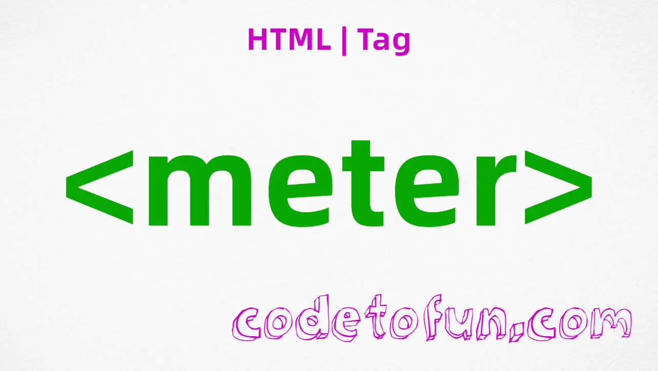 HTML meter Tag