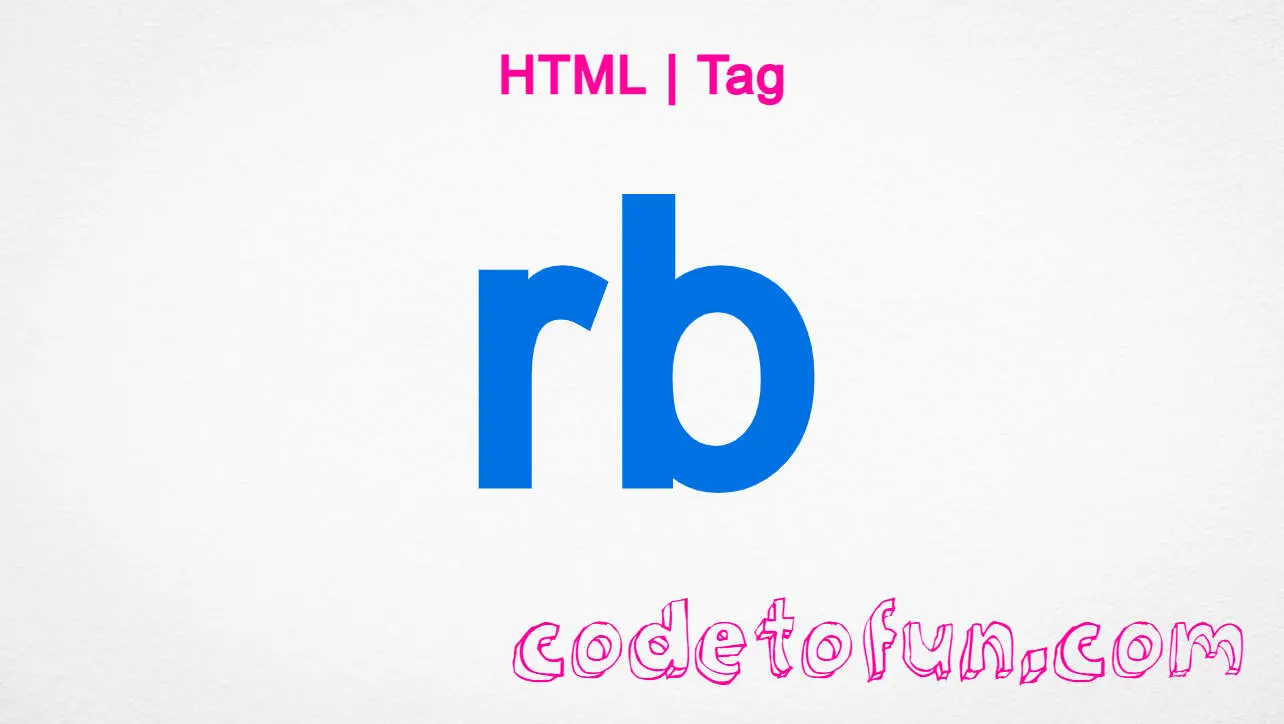 HTML rb tag