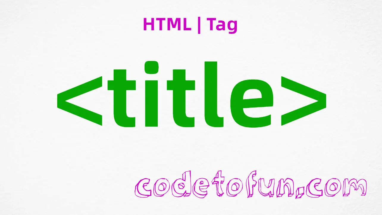 HTML title Tag