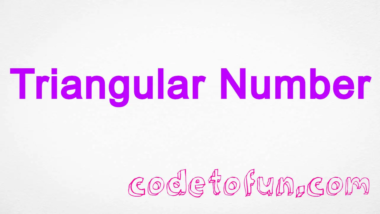 C Program to Check Triangular Number